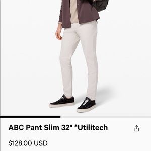Lululemon ABC pant slim 32”L